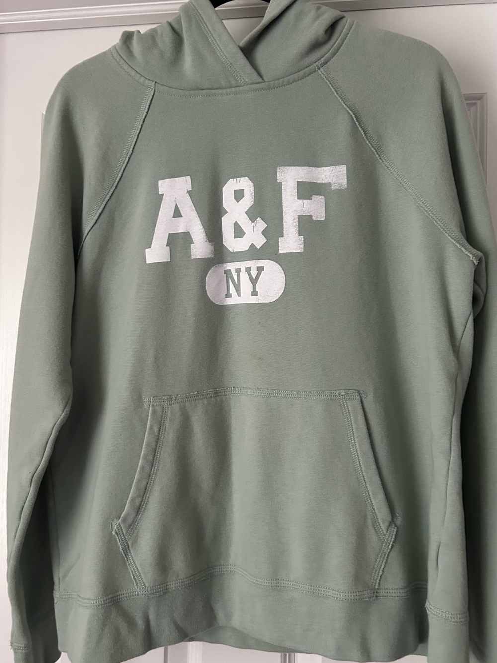 Abercrombie & Fitch Sage Green Pullover Hoodie